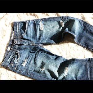 AG ex boyfriend crop jeans size 27 regular